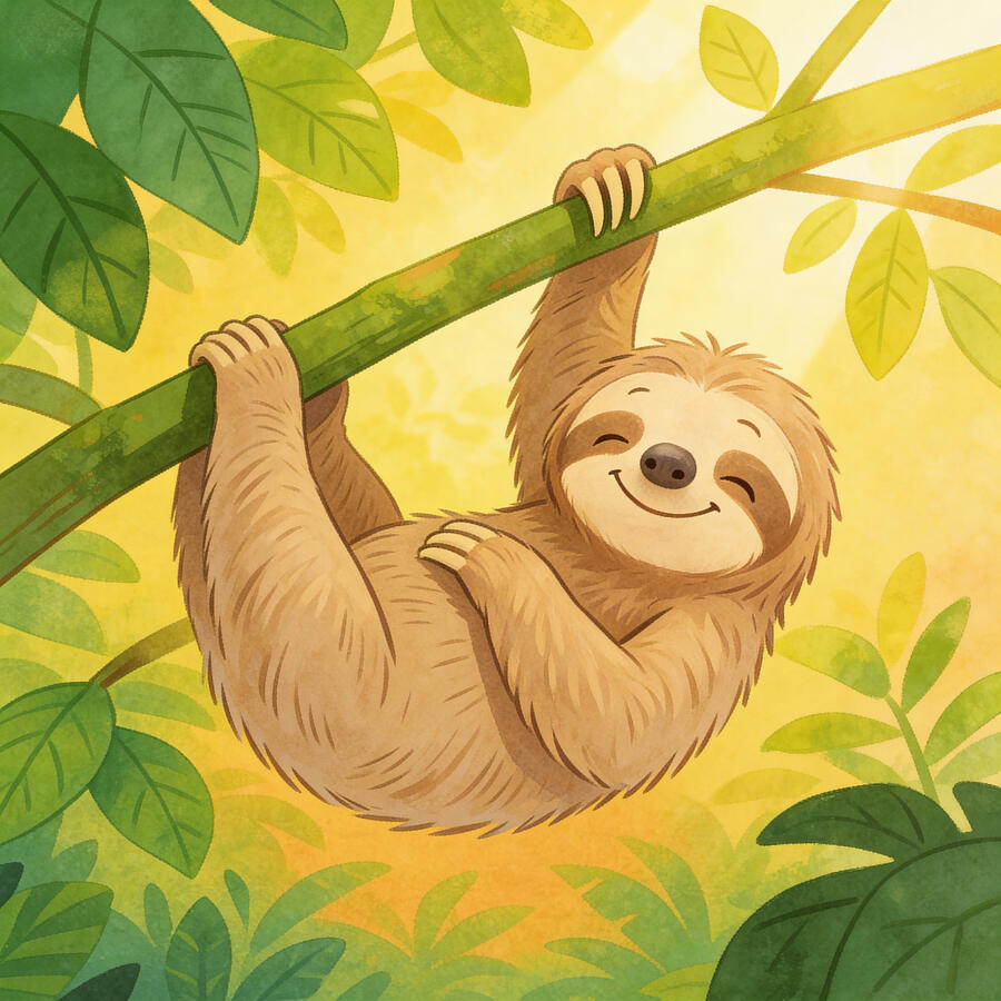 Sonnenschein das Faultier