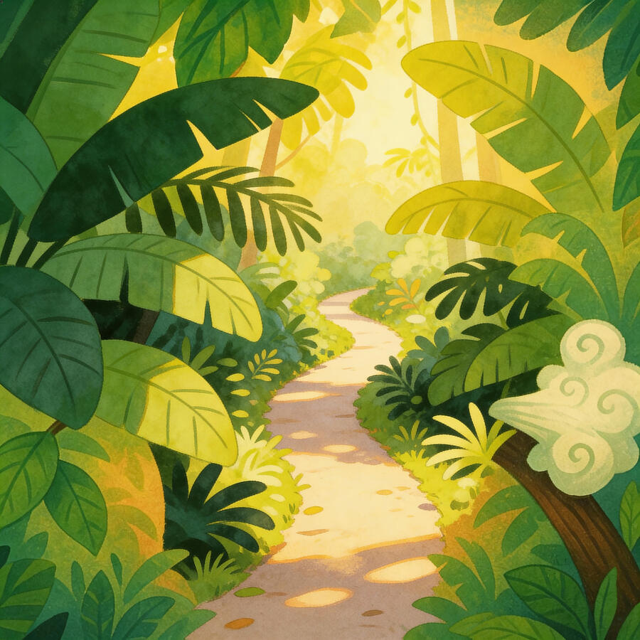 Regenwald - Pfade